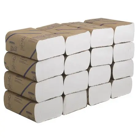 Kimberly-Clark: Полотенца бумажные Скотт Мультифолд 1сл 250л 20х24см белые
