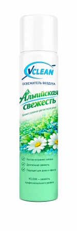 Фото №1 - Освежители воздуха: VCLEAN 300мл АЛЬПИЙСКАЯ СВЕЖЕСТЬ
