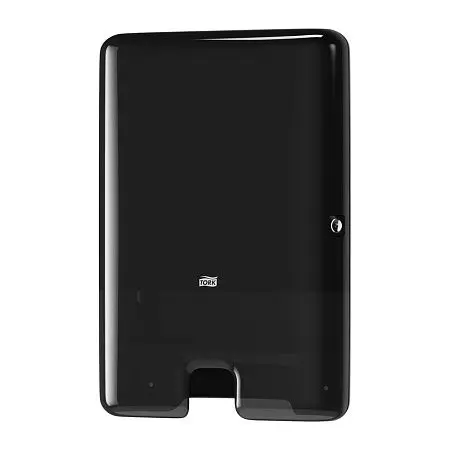 Фото №2 - Tork: Диспенсер H2 Elevation Multifold для полотенец в пачках черный