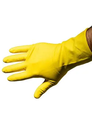 Фото №2 - Перчатки: резиновые латексные плотность высокая S с хлопковым напылением