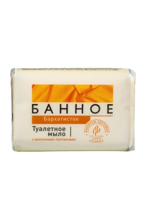 Мыло туалетное: БАННОЕ 125г бархатистое Аист
