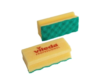 Фото №1 - Vileda: Губка ПурАктив 6,3х14х4,5см желтый