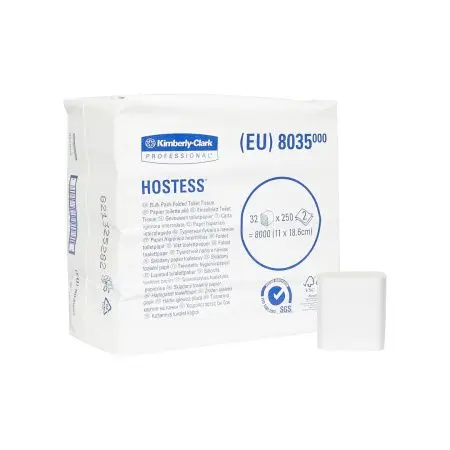 Kimberly-Clark: Бумага туалетная Хостесс V 2сл 250л белая