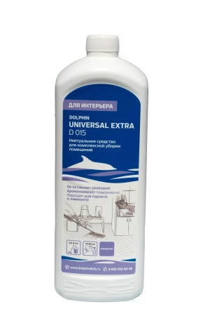 Фото №1 - Dolphin: Юниверсал Экстра 1л для ежедневного ухода за полами и мебелью