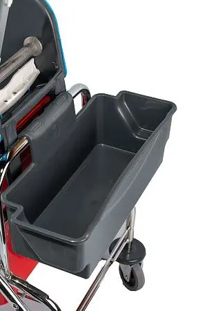 Фото №5 - Вик: Тележка 1х25л хром + отжим + дополнительная корзина