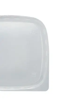 Одноразовая продукция: Крышка к контейнеру 108х82мм прямоугольная Д-Полимер /пач.=100 шт.