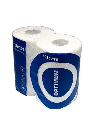 Фото №5 - Бумага туалетная: 2сл 22м целлюлоза цвет белый ХАЯТ ФОКУС Оптимум /пач.=4 шт.