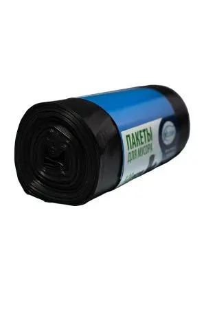 Мешки для мусора: 120л 70х110 ПВД VCLEAN 60 черные 55г /рул.=10 шт.