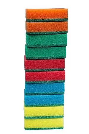 Фото №4 - Губки,скрабы: для посуды VCLEAN Макси 8.5х6х2.5 поролон+абразив /пач.=10 шт.