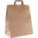 Превью №1 - Одноразовая продукция: Пакет бумажный с плоскими ручками 320х200х370мм крафт /пач.=200 шт.