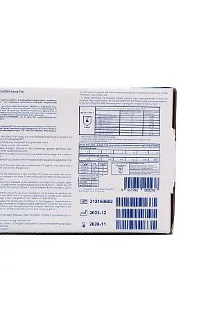 Фото №13 - Перчатки: латексные Dermagrip High Risk М неопудренные нестерильные синие /пач.=50 шт.