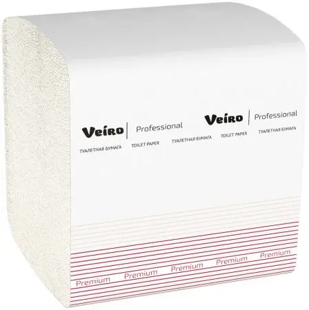 VEIRO: Бумага туалетная V 2сл 250л Premium белый