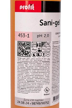 Фото №2 - Pro-Brite: ПРОФИТ Сани-Гель 1л для санузлов концентрат