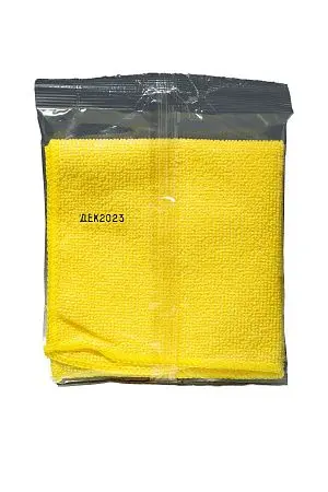 Фото №3 - ХозСалфетки: универсал VCLEAN 30х30 220г/м2 микрофибра жёлтая