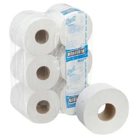 Kimberly-Clark: Бумага туалетная Скотт Джамбо Мини 2сл 200м/9,5 белая