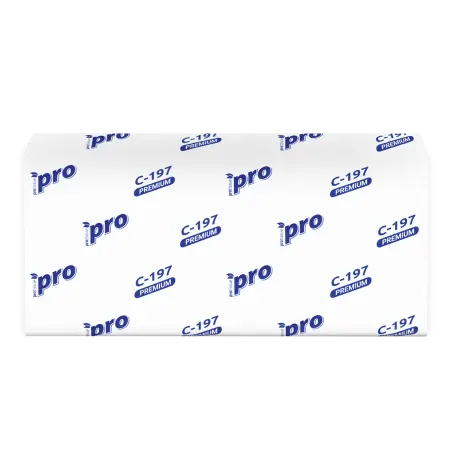 Фото №1 - Вик: Полотенца бумажные V 2сл 200л 21х22см 100% целлюлоза белые PROtissue