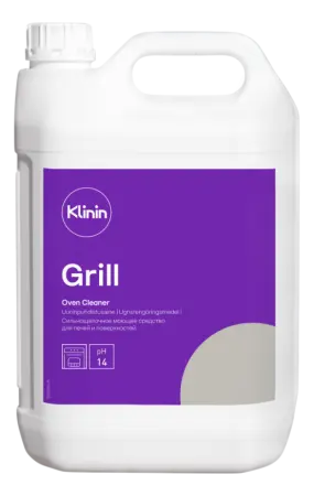Фото №1 - Klinin: Гриль 5л сильнощелочное средство для грилей, печей, духовок