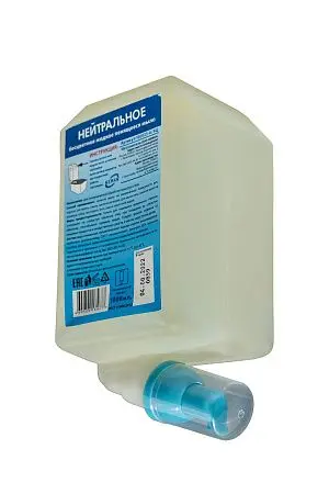 Фото №2 - Кеман: Мыло жидкое пенящееся 1000 мл нейтральное в картридже бесцветное без отдушки