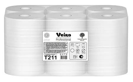 Фото №4 - VEIRO: Бумага туалетная 2сл 80м/9,2 Comfort ЦВ белый