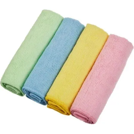 Фото №1 - ХозСалфетки: *универсал 30х30 микрофибра набор ПАКЛАН /пач.=4 шт.