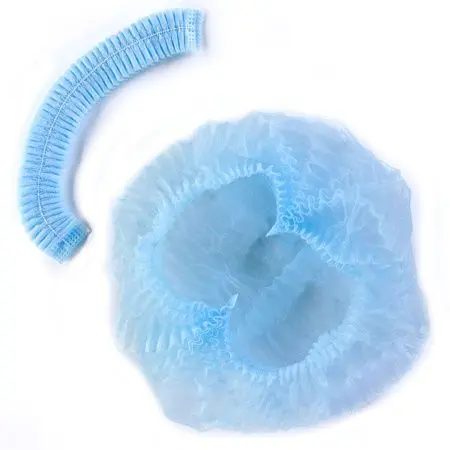Фото №1 - ОД Шапочка флизелиновая одноразовая голубая /пач.=100 шт.