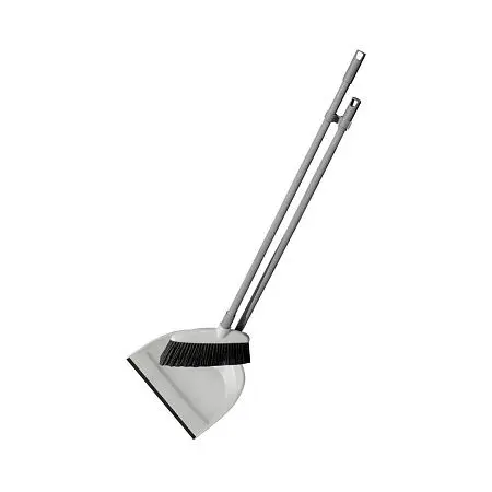 Фото №11 - Хозяйственный инвентарь: Совок для мусора пластик со щеткой "Лень" YORK