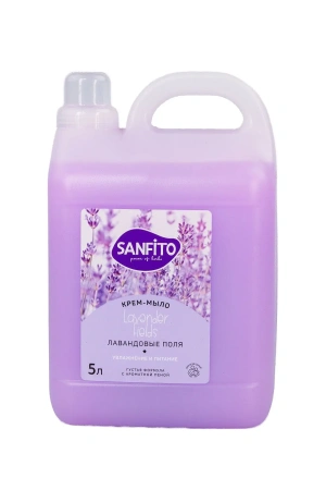 Фото №1 - Effect: САНФИТО 5л жидкое крем-мыло Лавандовые поля