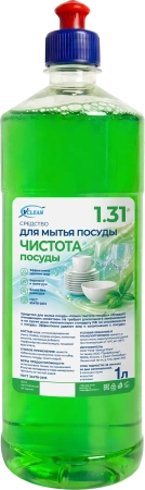 Фото №1 - Моющее средство: Vclean чистота посуды 1л пуш-пул