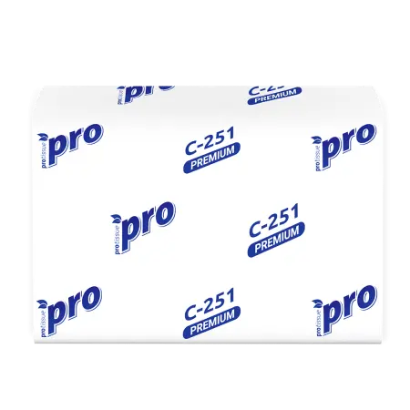 Фото №1 - Вик: Салфетки бумажные V 2сл 200л 16х21см с тиснением PROtissue