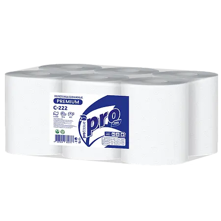 Фото №2 - Вик: Полотенца бумажные 2сл 150м целлюлоза белые PROtissue