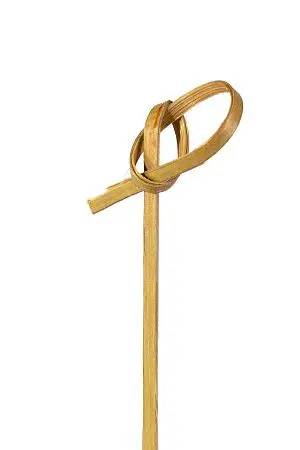Фото №4 - Одноразовая продукция: Пика Узелок 6см бамбук /пач.=100 шт.