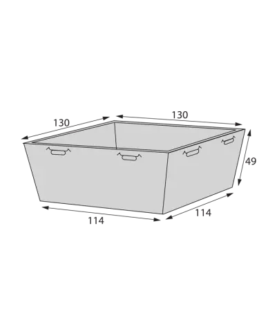 Одноразовая продукция: Контейнер бумажный 550мл 114/ 13х114/130х40/49 OSQ SMARTPACK 550 крафт /пач.=50 шт.