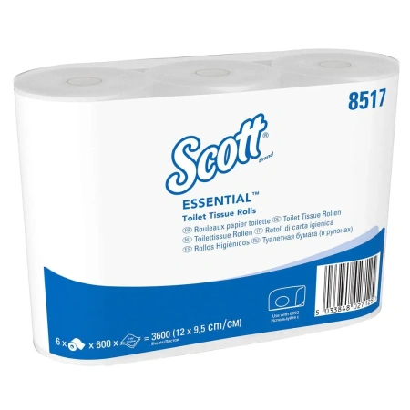 Kimberly-Clark: Бумага туалетная Скотт 2сл 72м белая /пач.=6 шт.