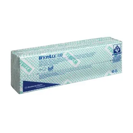 Фото №1 - Kimberly-Clark: Салфетки Вайпол Х80 1сл 41,6х34,4см зеленые /пач.=25 шт.