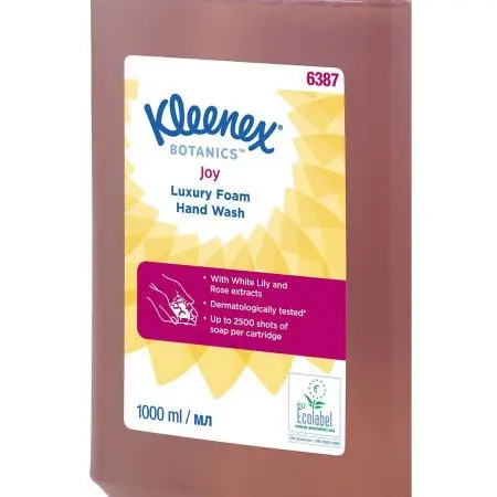 Kimberly-Clark: Мыло Клинекс 1л пенное Люкс Джой экстракт белая лилия роза