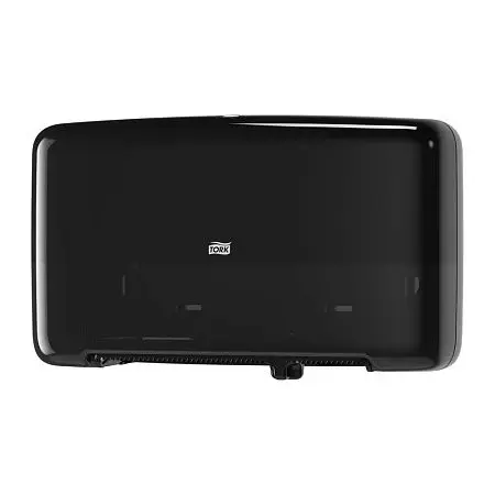 Фото №3 - Tork: Диспенсер T2 Elevation двойной для туалетной бумаги в мини-рулоне черный