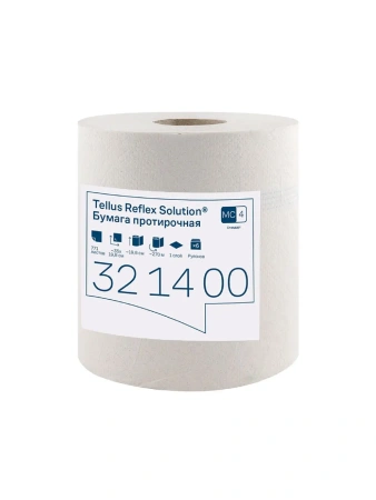 ТОРК: Полотенца бумажные M4 Рефлекс Стандарт 1сл 270м/19,8 протирочные с ЦВ белые