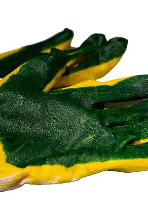 Фото №5 - Перчатки: х/б вязаные с двойным латексным покрытием