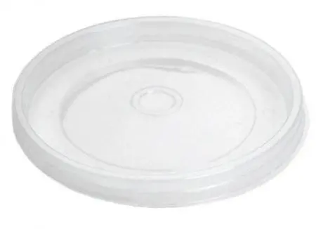 Фото №1 - Одноразовая продукция: Крышка к контейнеру 500 мл d-121 мм кругл. ПП прозрачная /пач.=500 шт.