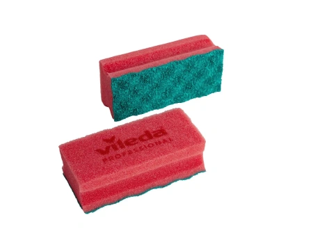 Фото №1 - Vileda: Губка ПурАктив 6,3х14х4,5см красный