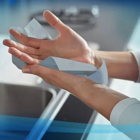 Kimberly-Clark: Полотенца бумажные Скотт Макс 1сл 350м/19 синие