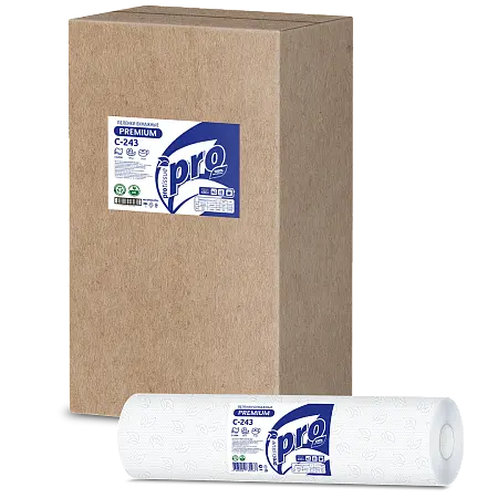 Фото №4 - Вик: Простынь гигиеническая PROtissue 2сл 50м/50см целлюлоза 100% белая