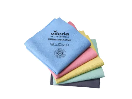 Фото №1 - Vileda: Салфетка ПУРмикро Актив 38х35 серая