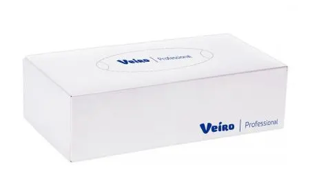 Фото №1 - VEIRO: Салфетки бумажные 2сл 100л 20х20см Premium косметические белые