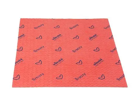 Фото №2 - Vileda: Салфетка Бризи 35,5x35см красная