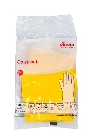 Фото №8 - Vileda: Перчатки Контракт M резиновые