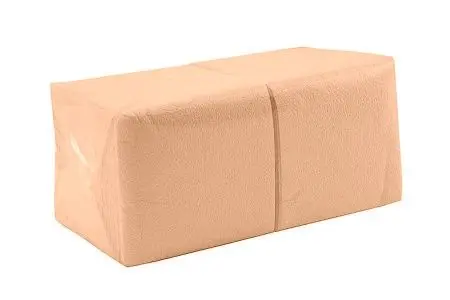 Фото №1 - Бумажные салфетки: столовые 1сл 400листов 24х24 Big Pack ROSHY персик