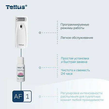 Фото №4 - ТОРК: Tellus Диспенсер AF1 для аэрозольного освежителя воздуха белый СЕНСОРНЫЙ