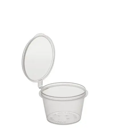 Одноразовая продукция: Соусник 30мл с крышкой стандарт /пач.=80 шт.