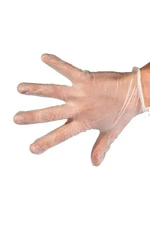 Фото №2 - Перчатки: виниловые XL одноразовые неопудренные /пач.=100 шт.